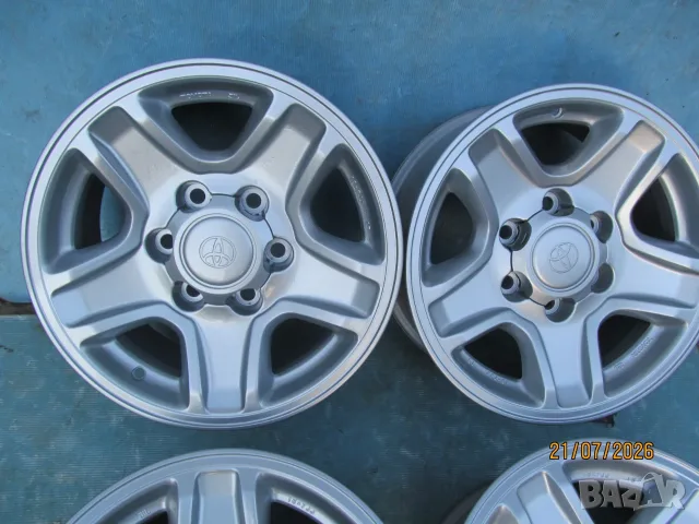 Оригинални Алуминиеви джанти за Toyota Land Cruiser - 6 x 139,7mm, централен отвор 106,1 mm, ET 20, снимка 2 - Гуми и джанти - 55825820