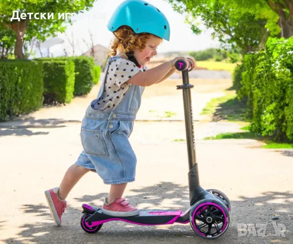 Тротинетка Scooter smarTrike Xtend разтегаема и сгъваема, розов/ син/ зелен/ оранжев, снимка 8 - Скутери и тротинетки - 50088903