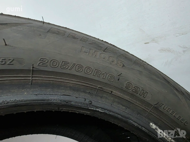 1бр зимна гума 205/60/16 BRIDGESTONE L05337 , снимка 2 - Гуми и джанти - 54027654