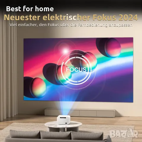 5G WiFi мултимедиен проектор с 4K, Bluetooth SAINYER A11, снимка 3 - Плейъри, домашно кино, прожектори - 49331999