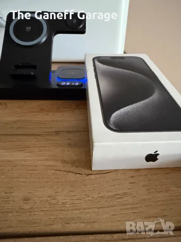 iPhone 15 Pro Black Titanium с още 1 година Гаранция, БЕЗ ДРАСКОТИНА
