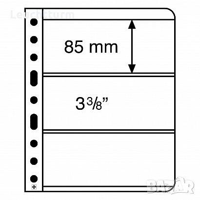листове за банкноти от системата VARIO на Leuchtturm -черни, снимка 4 - Нумизматика и бонистика - 36665400