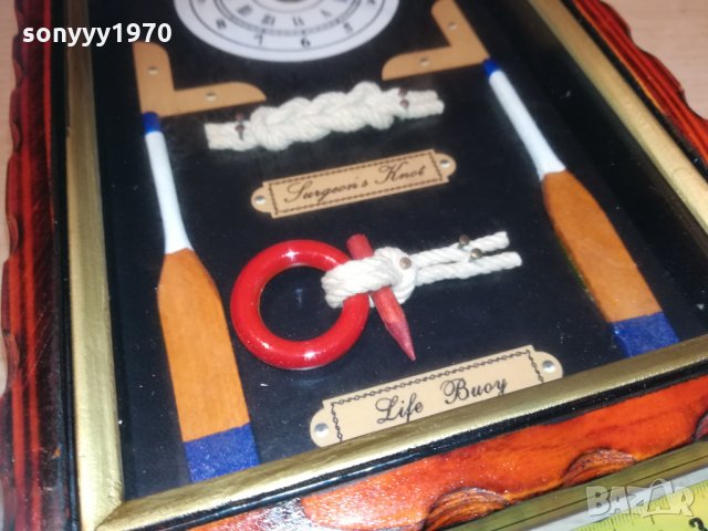кутия за ключове+часовник с морски възли 0211201745, снимка 3 - Колекции - 30661855