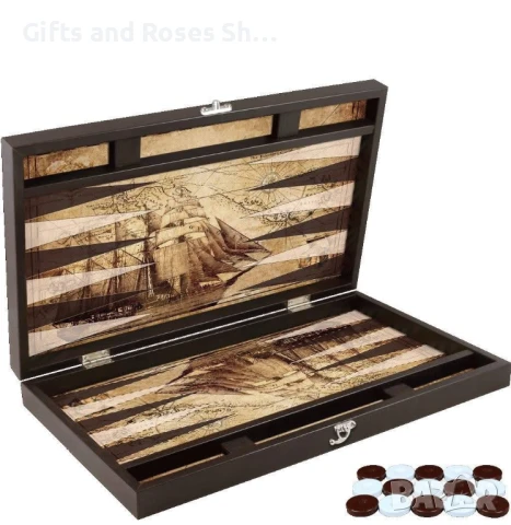 Дървена табла за игра Кораб, снимка 2 - Шах и табла - 51141917