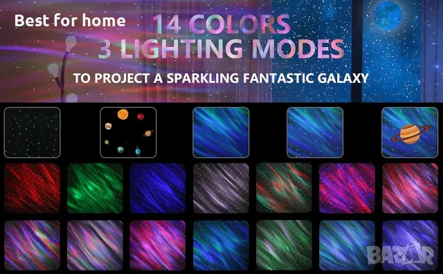 Звезден музикален проектор висок клас BiGosh с Bluetooth, снимка 10 - Други - 48346441