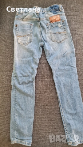 Дънки на ZARA BOYS за 8 г., снимка 2 - Детски панталони и дънки - 51665650