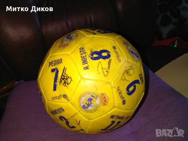 Топка подписана принт Барселона сезон 2013-14, снимка 11 - Футбол - 31904595