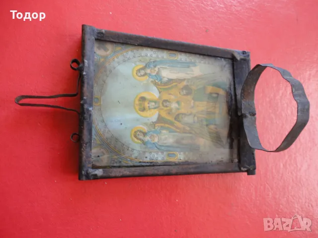 Старинна домашна икона кандило , снимка 7 - Антикварни и старинни предмети - 49643119