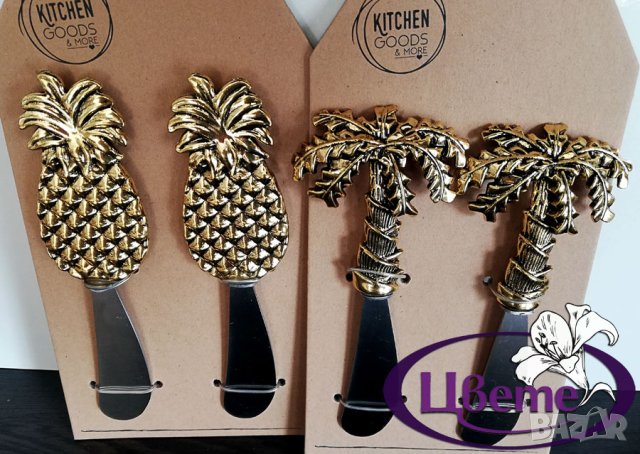 Нож за мазане с декоративен елемент-комплект от 2бр.