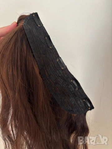 Естествена европейска коса 55см цвят 4, снимка 4 - Аксесоари за коса - 54182424