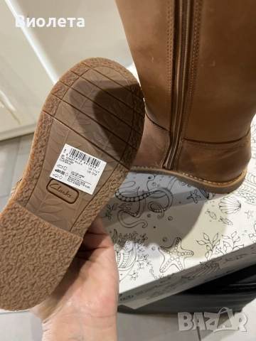 Детски ботушки на Clarks номер 29.5, снимка 5 - Детски боти и ботуши - 56479107
