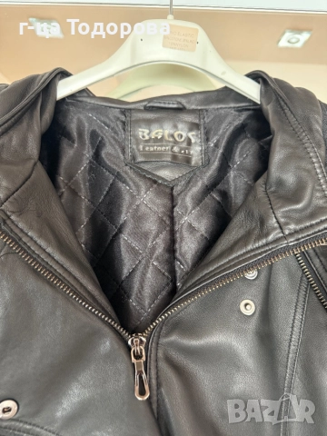 Дамско кожено яке.Естествена агнешка кожа с лисица, снимка 2 - Якета - 52209791
