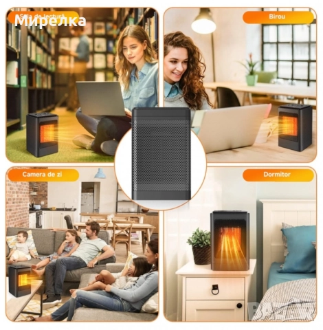 Керамичен нагревател HotVex ceramic heater 1500 W + Дистанционно, снимка 2 - Отоплителни печки - 52034414