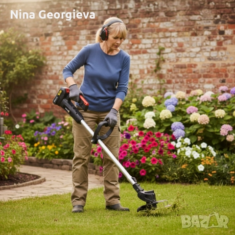 Акумулаторен храсторез с мощно рязане до 10 см Conentool Lithium Cordless Brush Cutter, снимка 3 - Други инструменти - 52881394