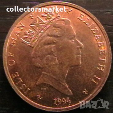 1 пени 1994, остров Ман, снимка 2 - Нумизматика и бонистика - 35450973