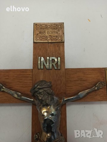 Дървен кръст разпятие Исус Христос, снимка 4 - Други ценни предмети - 31410314