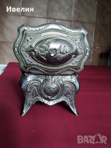 посребрена барокова кутия за бижута, снимка 3 - Антикварни и старинни предмети - 29707916