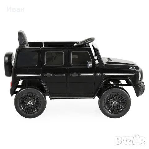 ТОП ЦЕНА!НОВО!Акумулаторен джип Mercedes-Benz G580 BLACK с 12V батерия,EVA гуми,кожена седалка,USB, снимка 6 - Детски велосипеди, триколки и коли - 56111226