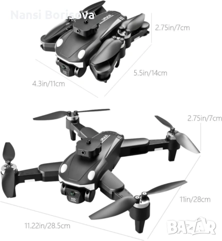 4K Безчетков дрон F200, снимка 5 - Дронове и аксесоари - 53342932