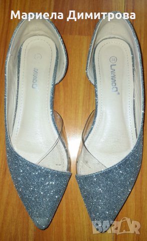 Дамски сребристи обувки , снимка 9 - Сандали - 33979663