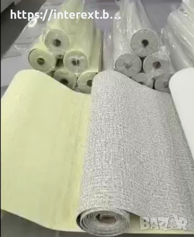  Самозалепващ PVC тапет „Лен“ — цвят жълт