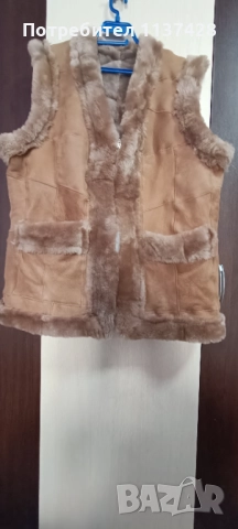 Дамски и детски елек естествена кожа