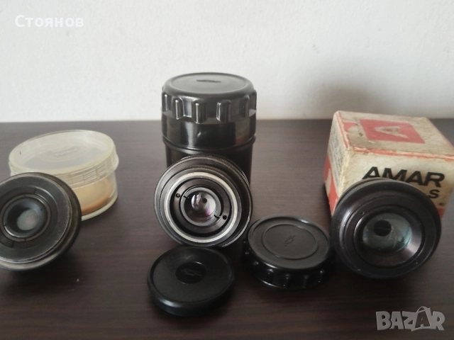 Обективи ИНДУСТАР, Konika, AMAR,MIKAR PZO, BEROLINA, снимка 2 - Обективи и филтри - 40953867