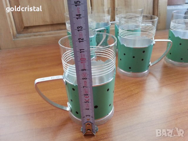 Руски стакани подстакани и чаши за чай , снимка 6 - Антикварни и старинни предмети - 40061654