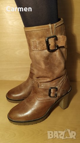 Италиански ботуши от естествена кожа, снимка 5 - Дамски ботуши - 31280862