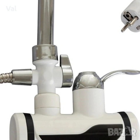 Смесител за вграждане в комплект с душ слушалка с проточен нагревател, снимка 8 - Смесители - 53879551