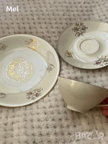 Троен баварски порцеланов сет, снимка 3 - Антикварни и старинни предмети - 49990687