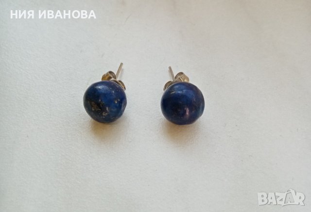 Обеци с камъни, снимка 5 - Обеци - 29243488