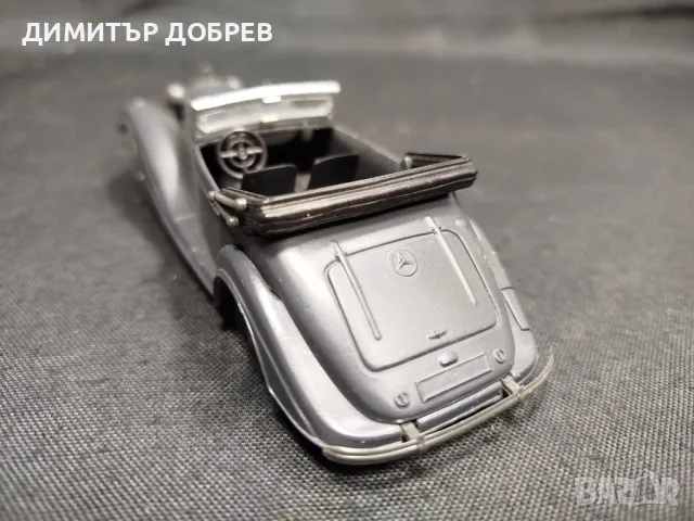 1/43 МЕТАЛНА КОЛИЧКА МАЩАБЕН МОДЕЛ 1939 MERCEDES 540K SOLIDO, снимка 3 - Колекции - 49168530