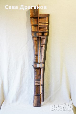 Маска за стена изработена от американски орех, снимка 2 - Пана - 30758953