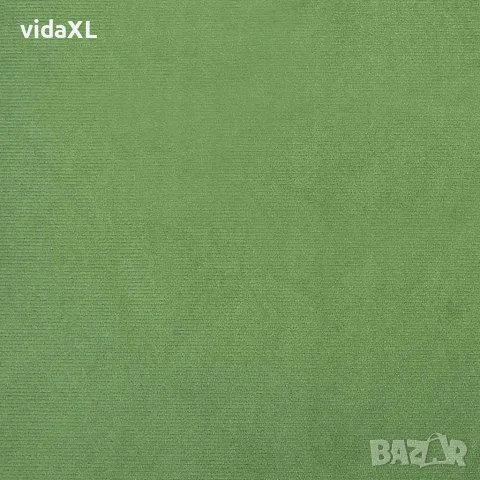 vidaXL Релакс стол, светлозелен, кадифе, снимка 7 - Столове - 56146888
