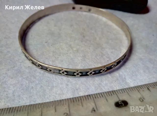 АВТОРСКА ИЗИСКАНА СТИЛНО РЕТРО АРТ ОРНАМЕНТИРАНА СРЕБЪРНА ГРИВНА СРЕБРО 925 с 3 МАРКИРОВКИ 48952, снимка 7 - Антикварни и старинни предмети - 48493388