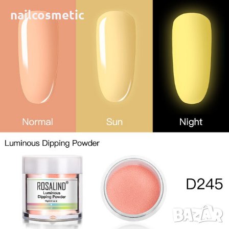 Светеща на тъмно дипинг пудра 3 в 1, снимка 7 - Продукти за маникюр - 30625291