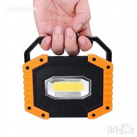 Мощна АКУМУЛАТОРНА LED ЛАМПА - 20W, снимка 4 - Къмпинг осветление - 31766347