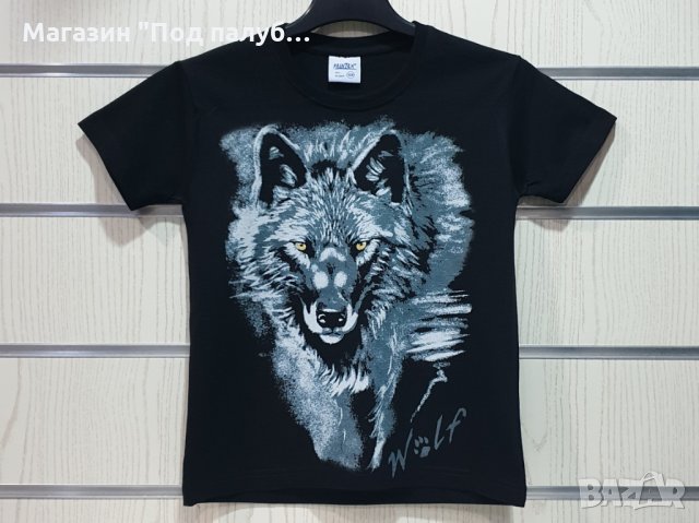 Нова детска тениска с дигитален печат Сив Вълк, Серия Вълци, снимка 3 - Детски тениски и потници - 29902544