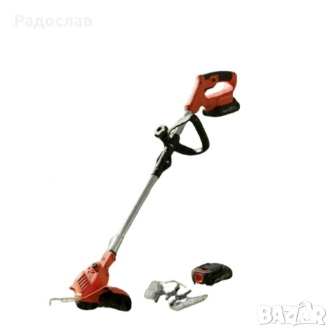 Телескопичен акумулаторен тример за трева 48V с две батерии – мощен, лек и без кабели., снимка 2 - Градинска техника - 52215300