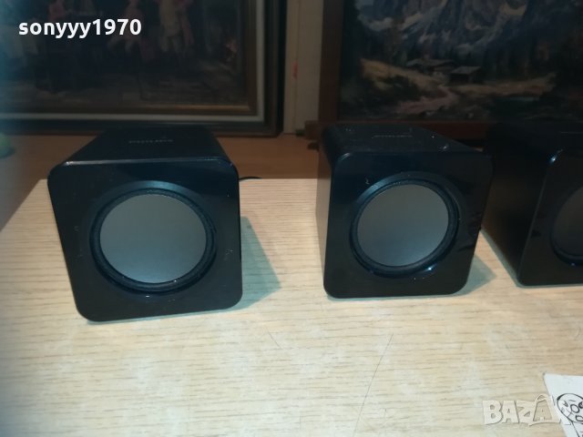 PHILIPS 5 бр тонколони 9х9х8см 1612201725, снимка 3 - Тонколони - 31142473