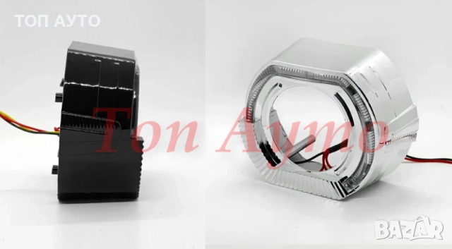 Декоративни Капачки 2,5'' и 3'' Angel eyes DRL Дневни Светлини Бяло и Оранжево, снимка 5 - Аксесоари и консумативи - 53946905