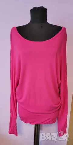 b.young Дамска Блуза Циклама L / M-L - 100% Вискоза - Датска марка - Off-Shoulder