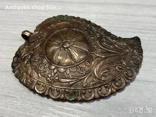 Възрожденска сребърна пафта / накит. №3315, снимка 3 - Антикварни и старинни предмети - 39344776