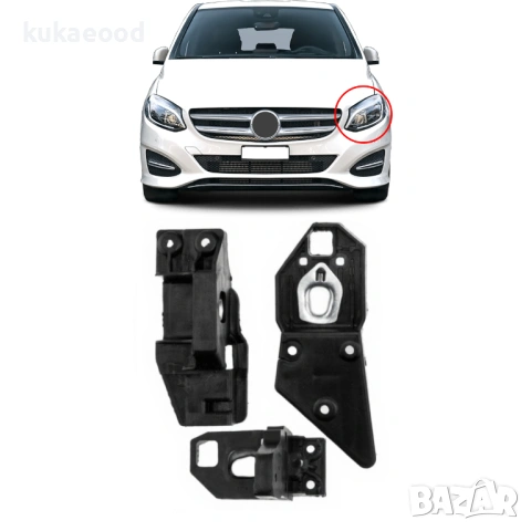 Комплект щипки за захващане на фар Mercedes-B-Class W246, снимка 3 - Части - 54192982