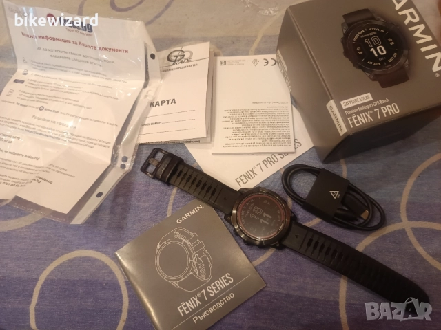 Garmin Fenix 7 Pro Sapphire Solar, 47 мм, черен - 010-02777-11 