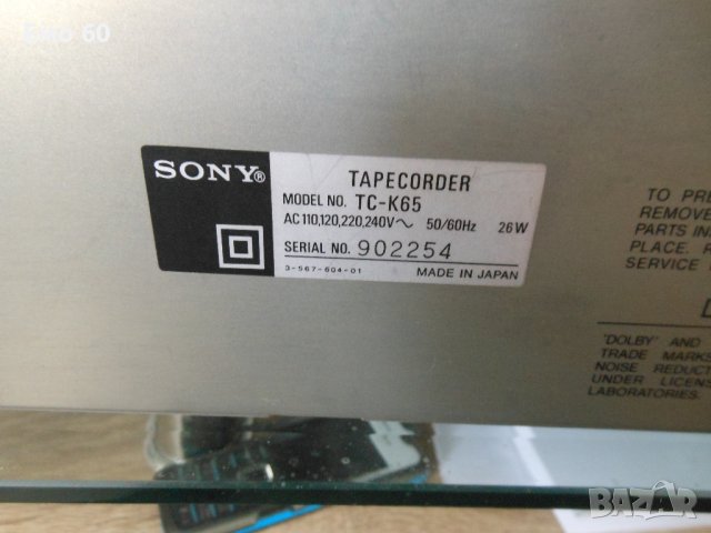 SONY TC-K 65, снимка 10 - Декове - 42034864