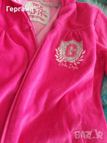 Детско розово плюшено яке , снимка 4 - Детски анцузи и суичери - 37688192