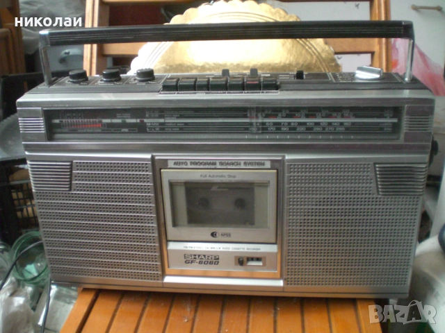 SCHARP радиокасетофон japan касетофон оригинален голям , снимка 2 - Радиокасетофони, транзистори - 52098863