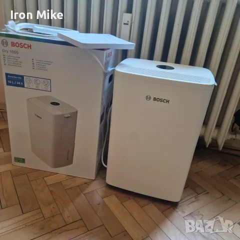 Обезвлажнител BOSCH DRY 100 10l 24h като нов влогоуловител тих влагоабсорбатор